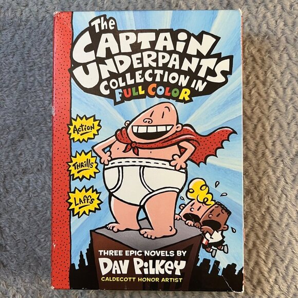 The Captain Underpants Collection In Full Color Book Set By Dav Pilkey - Picture 6 of 6